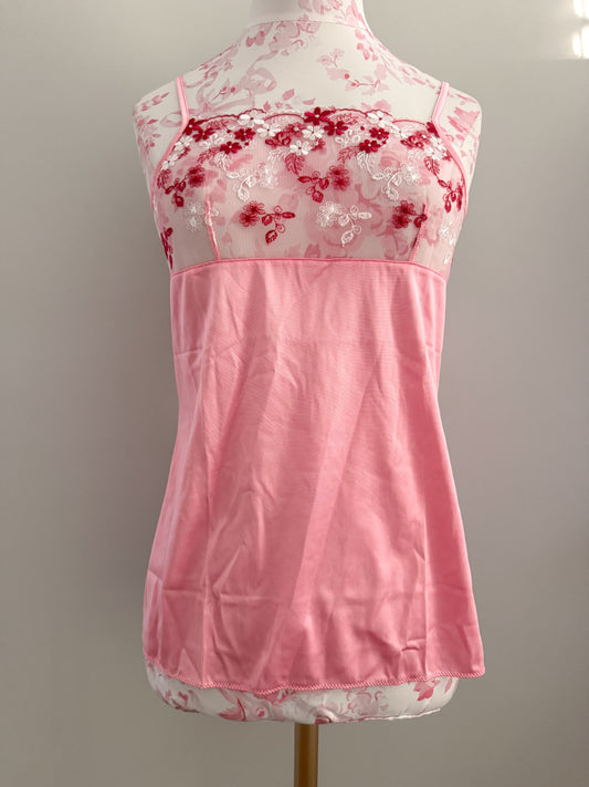 coral moon cream martini camisole