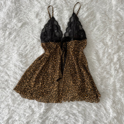 victoria’s secret cheetah slip dress