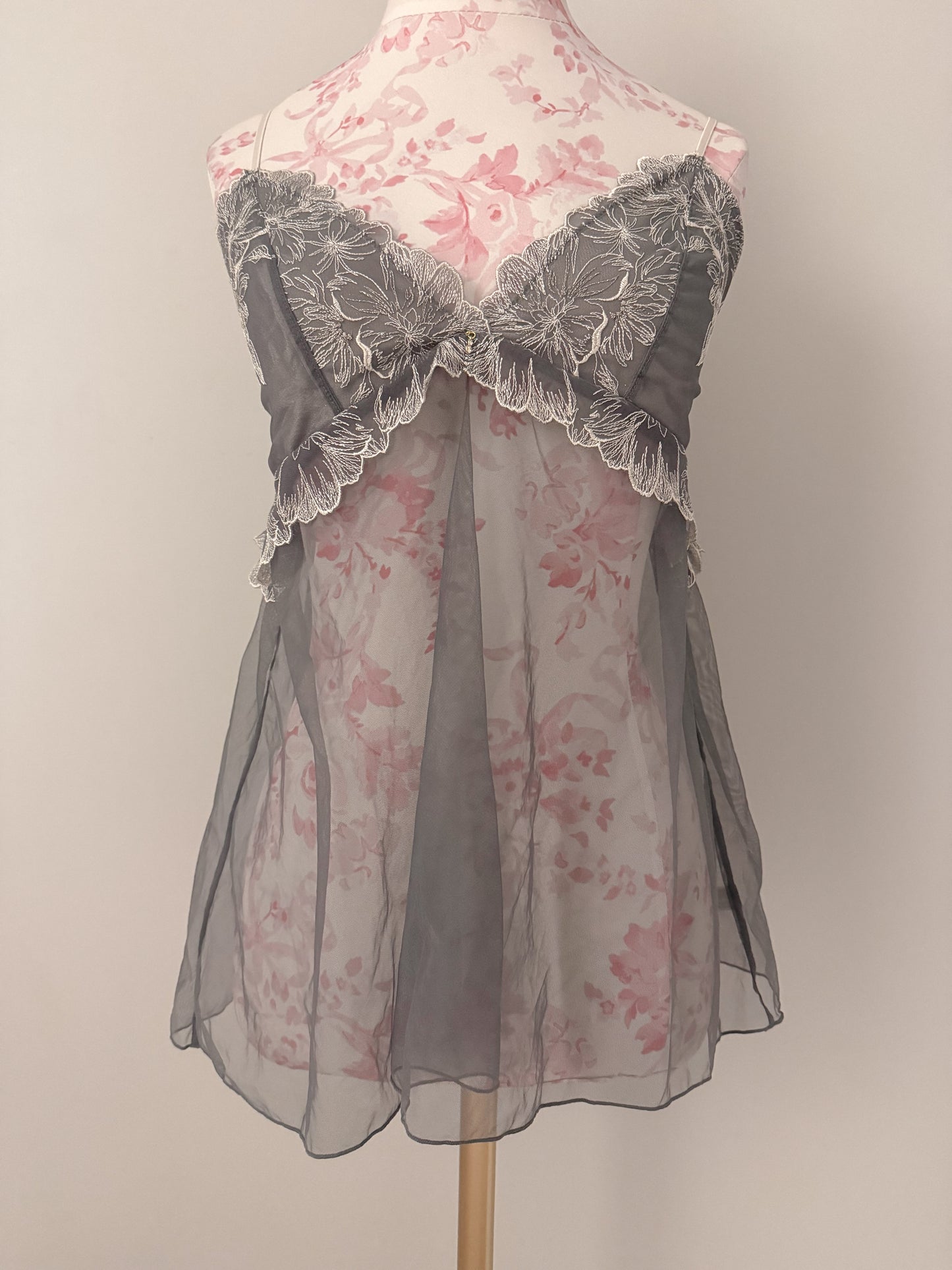 silver frost bloom martini babydoll
