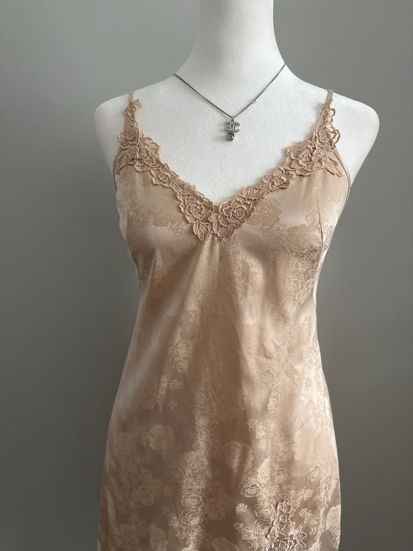 golden hour champagne slip dress