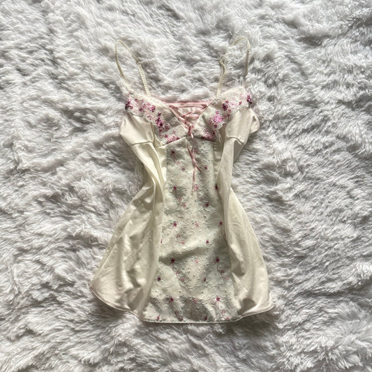 floral green apple martini camisole