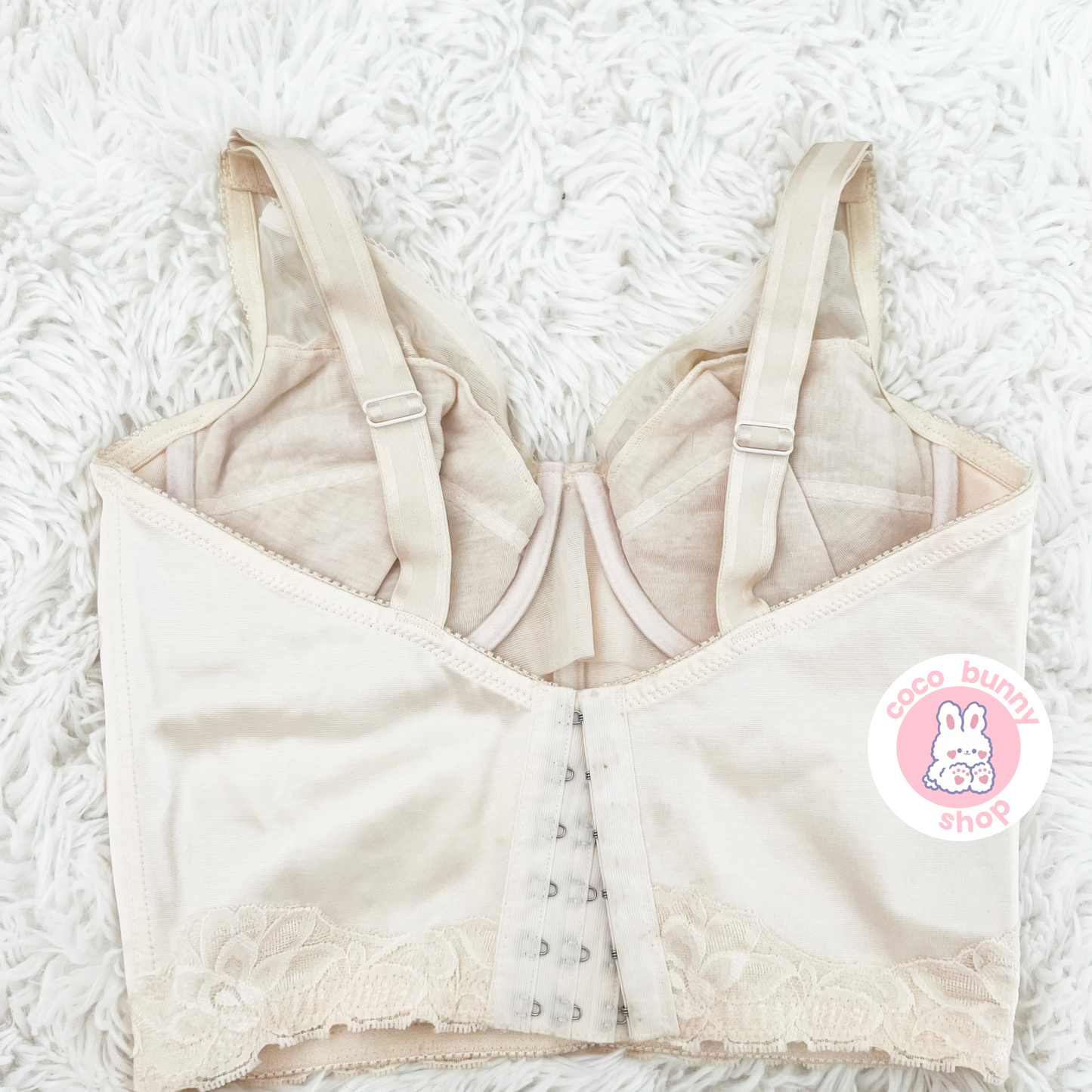 japanese brand peach underwire bow corset