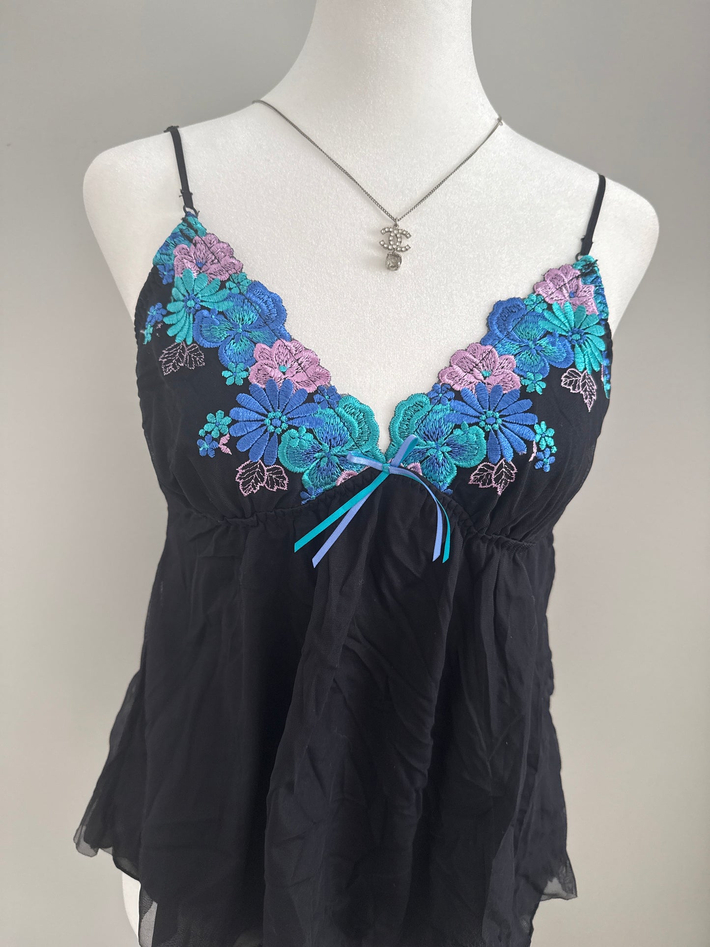 blue raspberry and black berry martini camisole