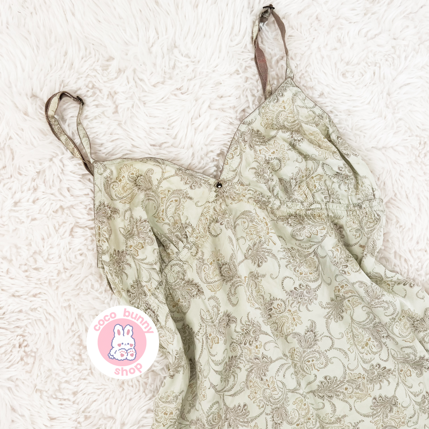 vintage victoria's secret paisley slip dress