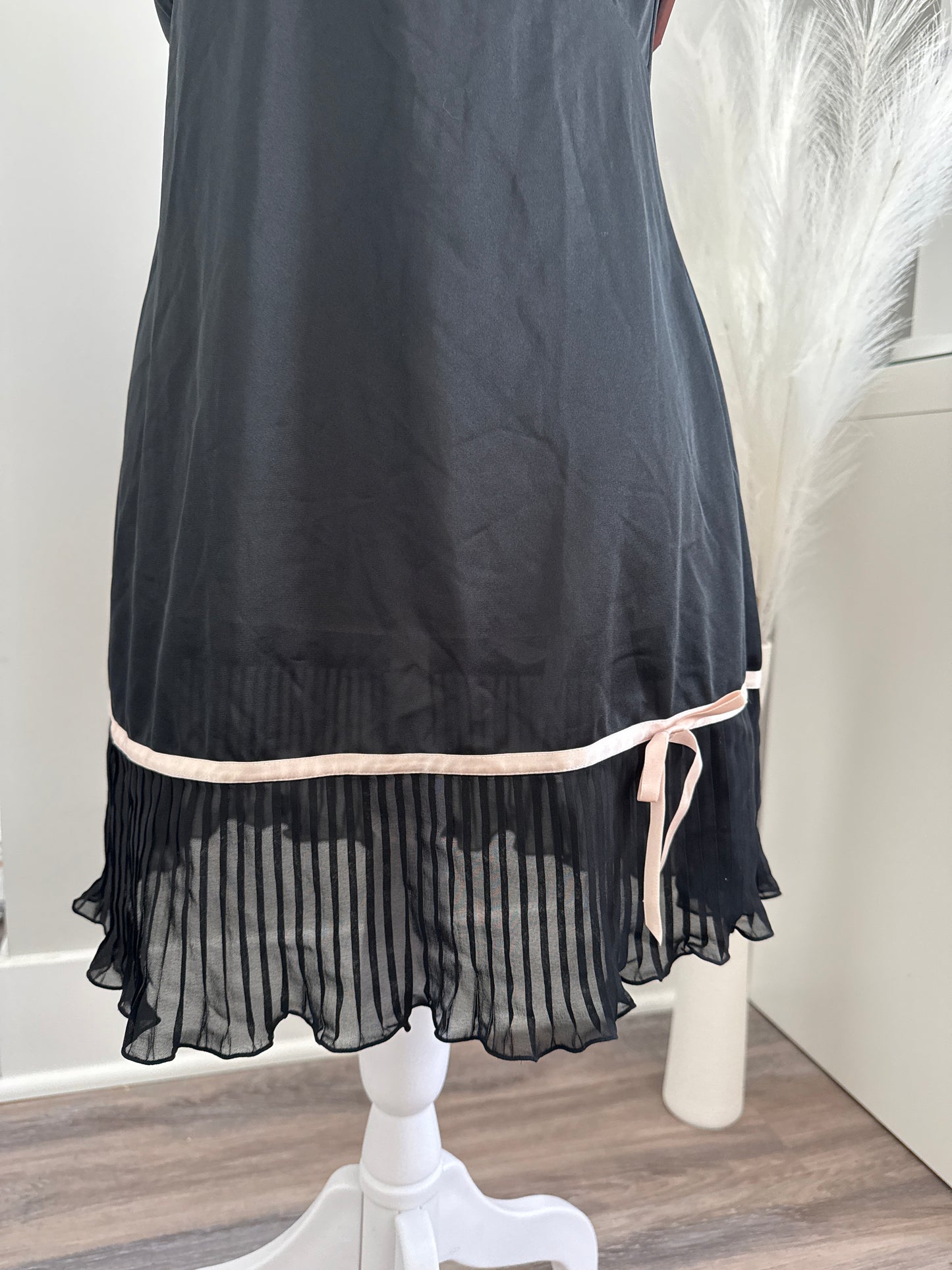 black licorice martini slip dress