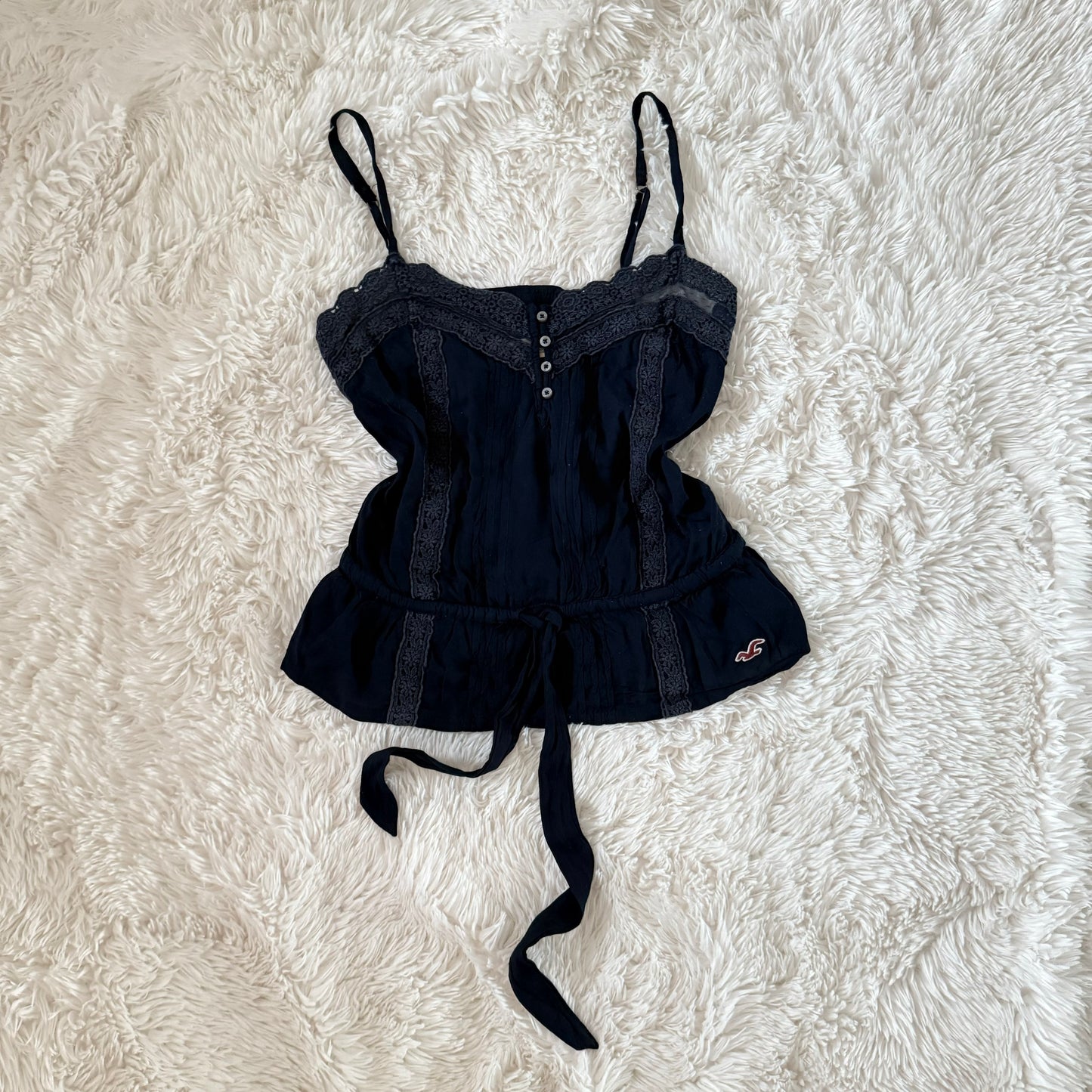 hollister embroidery lace camisole top