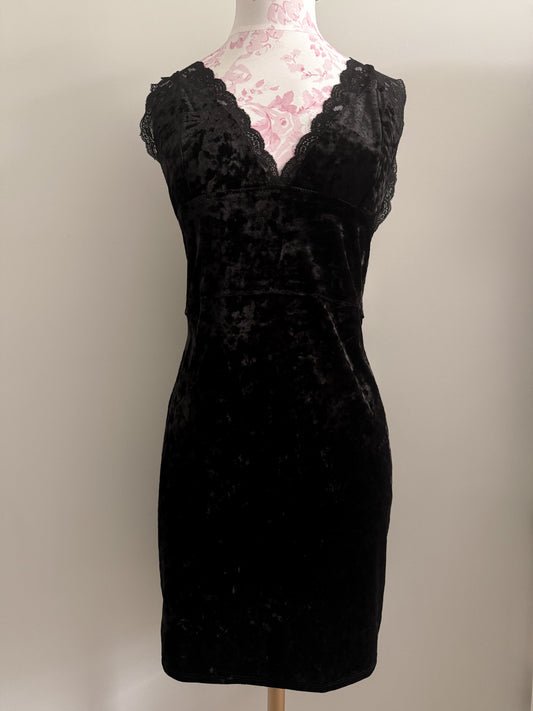 black fig and violet vermouth slip dress