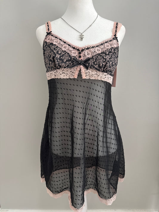 pink peppermint spice martini slip dress