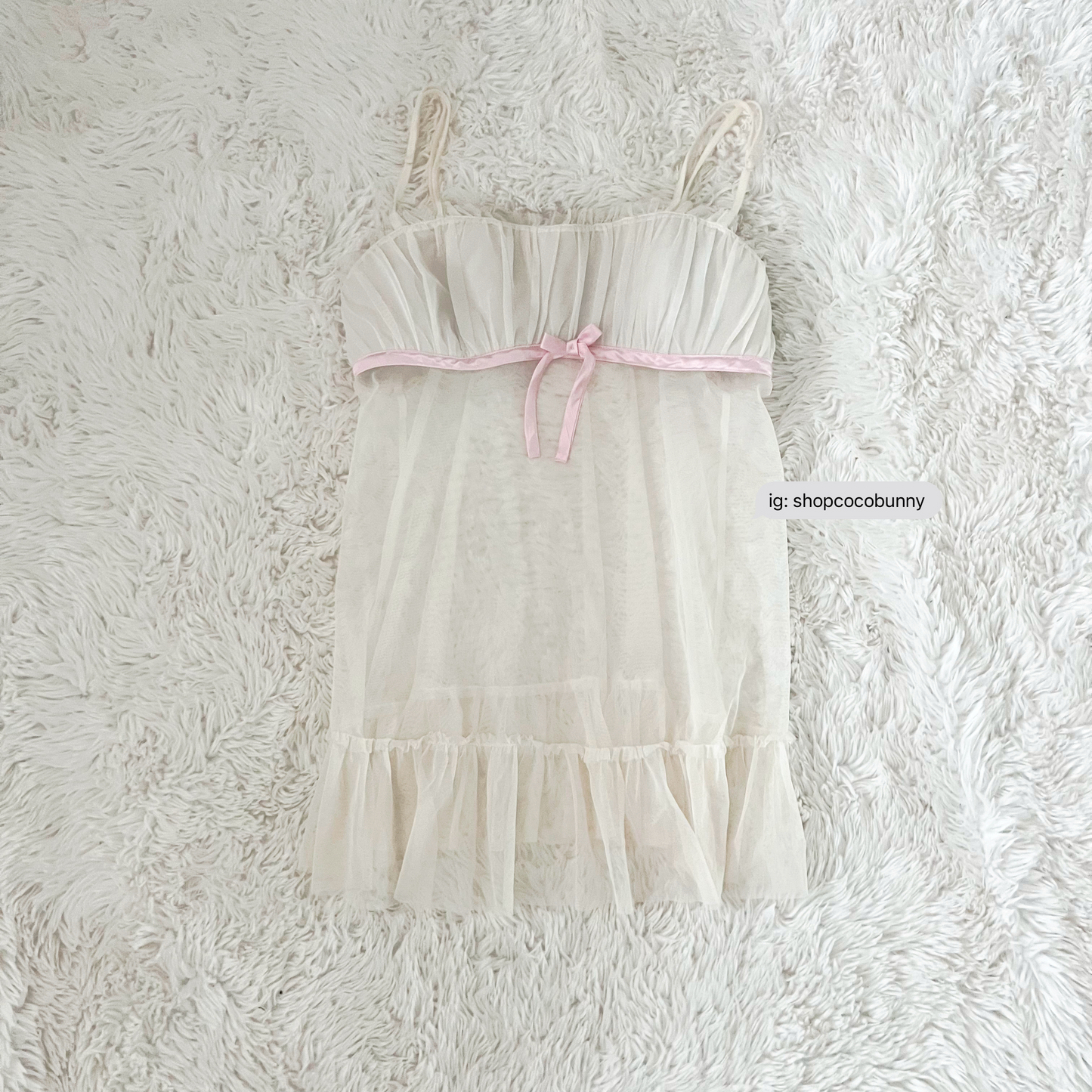 fantasies pink ribbon slip dress