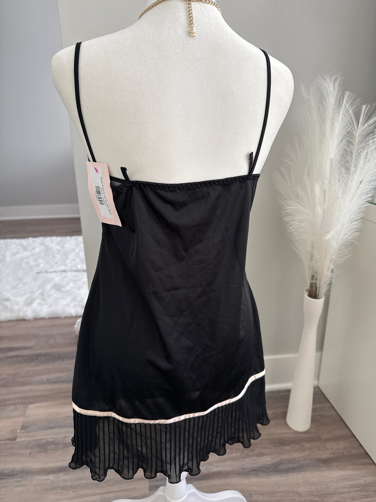 black licorice martini slip dress