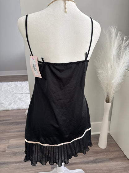 black licorice martini slip dress