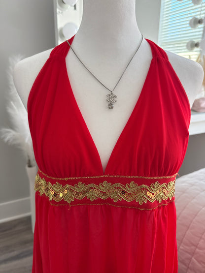 blood orange saffron spritz slip dress