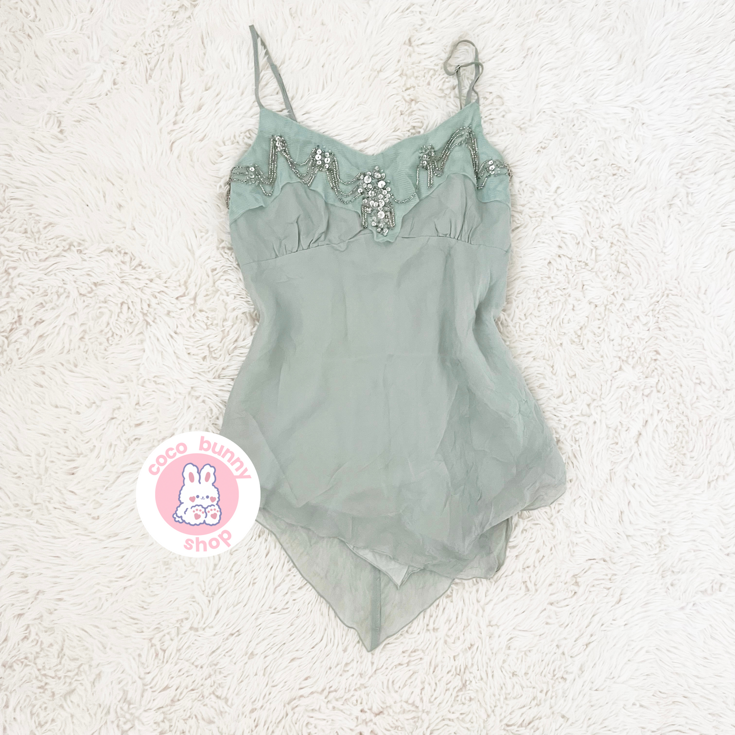 jellyfish sequin beaded top