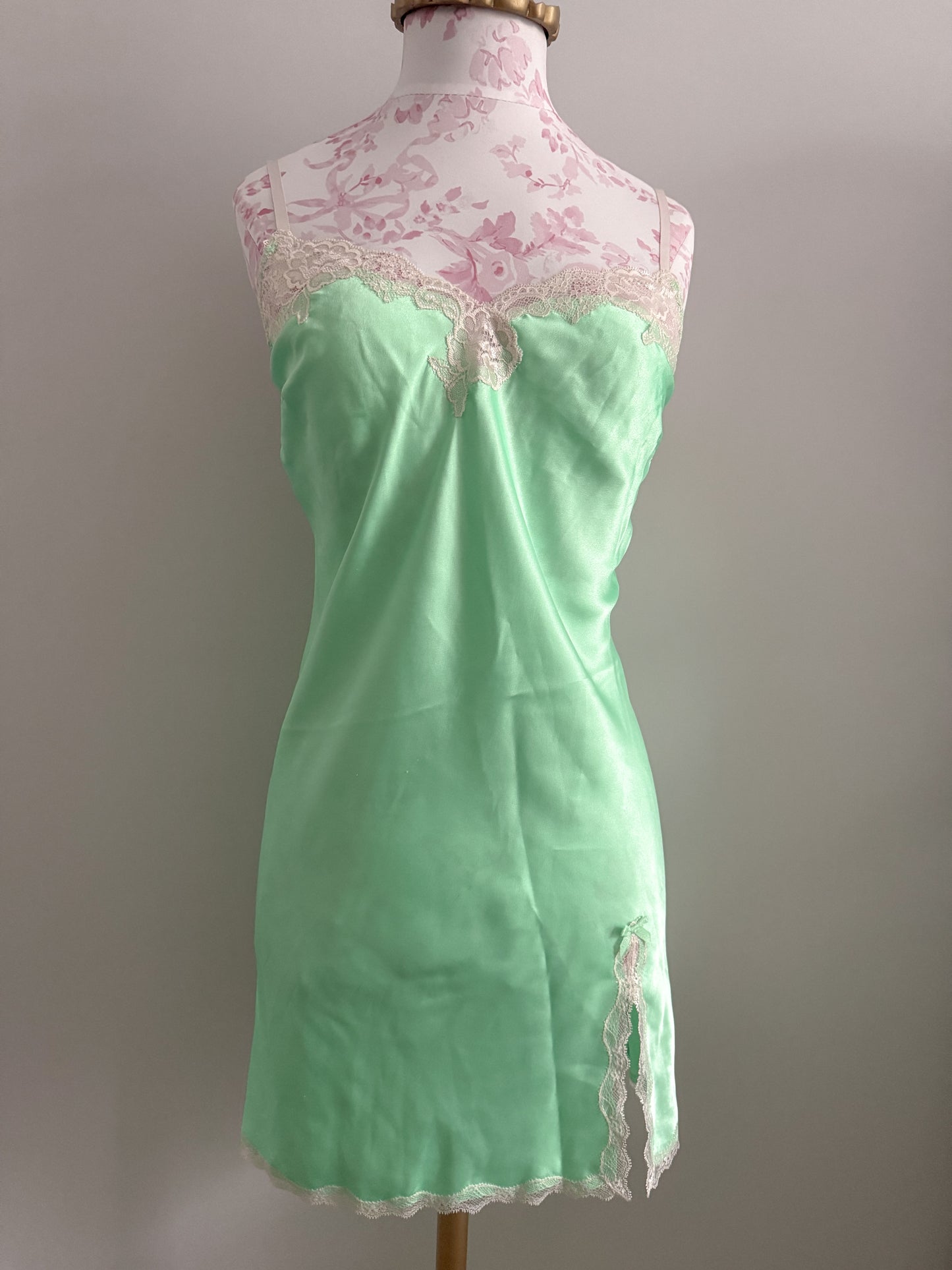 basil melon spritz slip dress