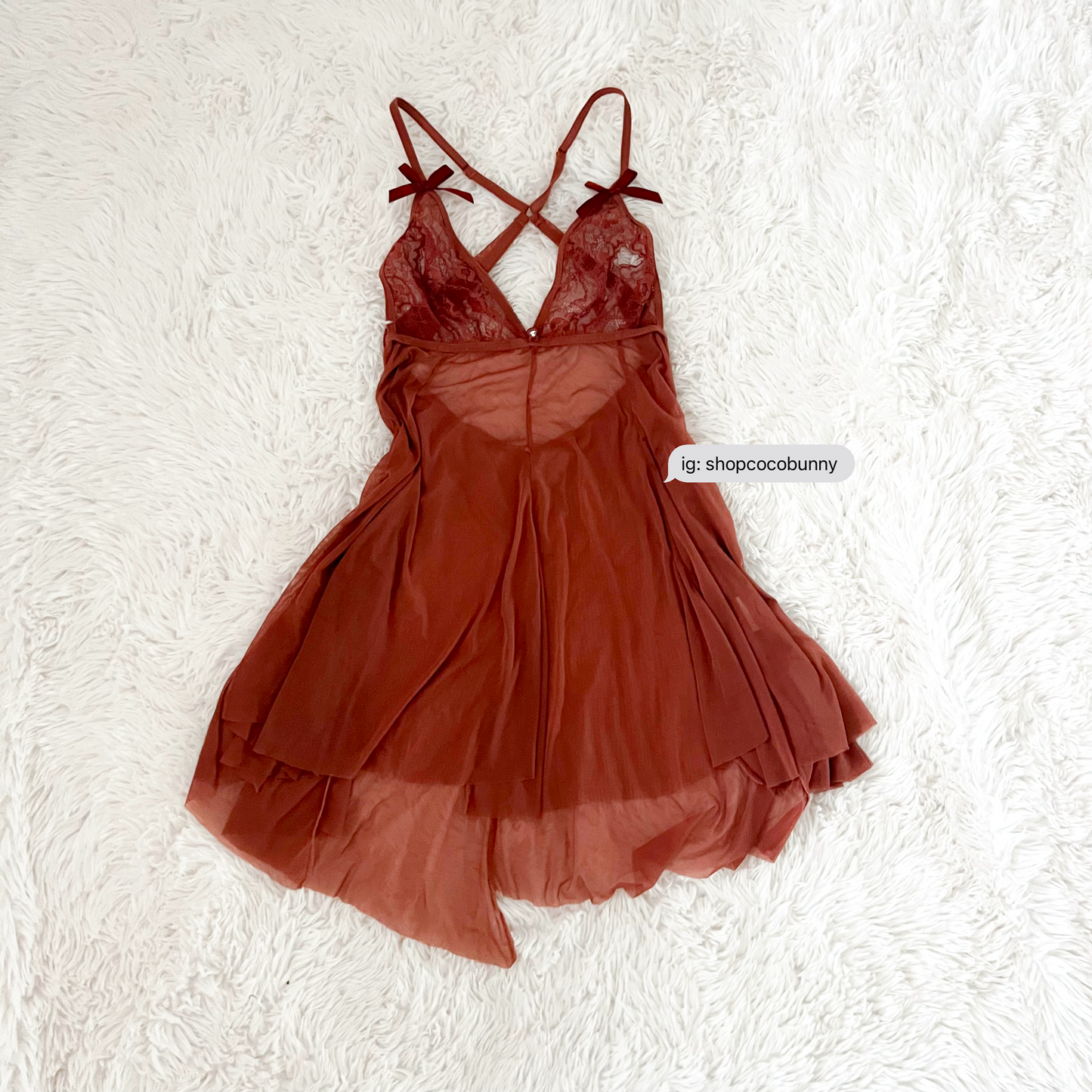 whimsical fairy brown bow lace slip dress
