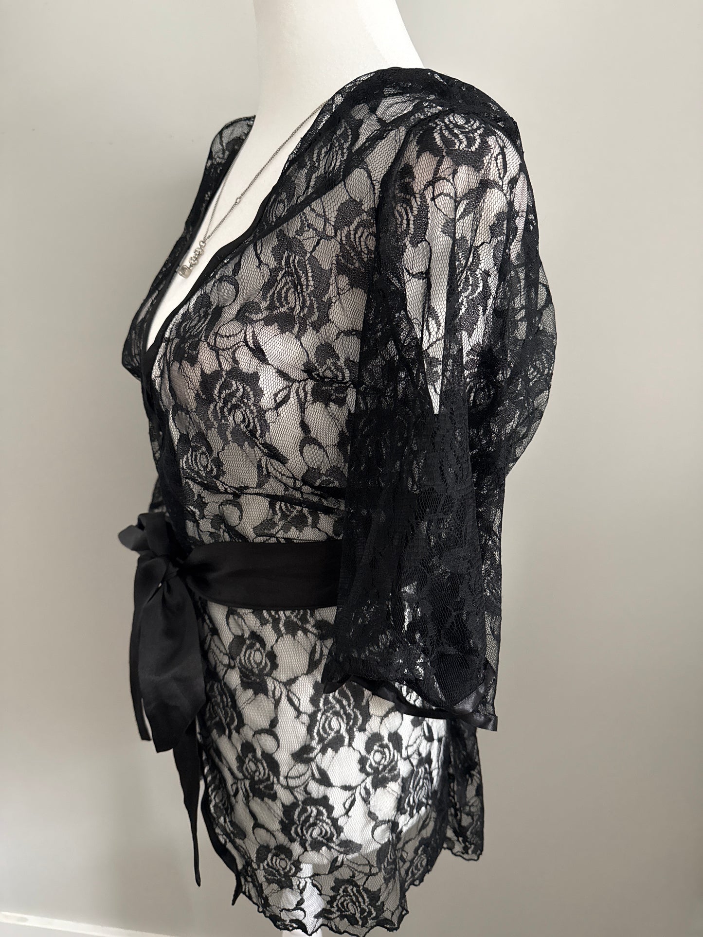 black widow cocktail robe