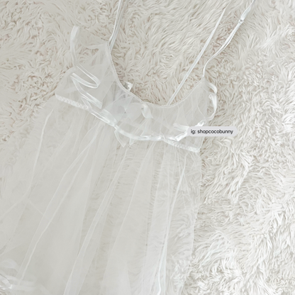 starline baby’s breath wedding ruffle slip dress