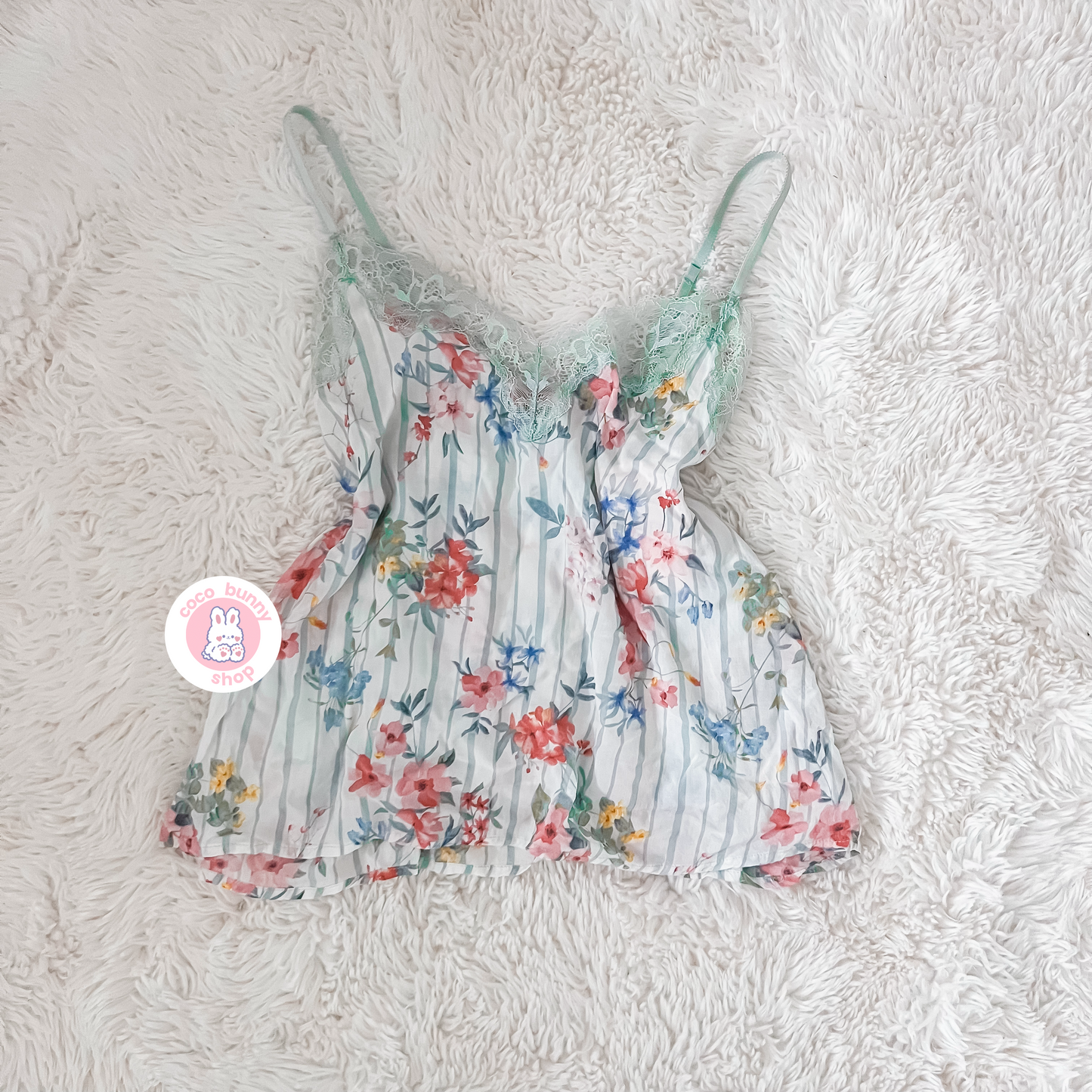 eblin floral and pin stripe camisole