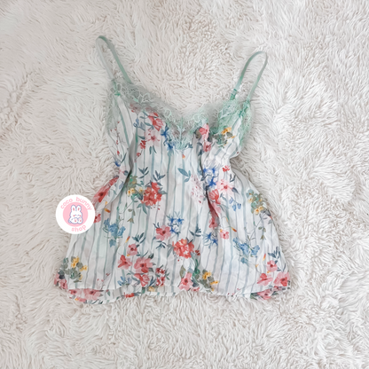 eblin floral and pin stripe camisole