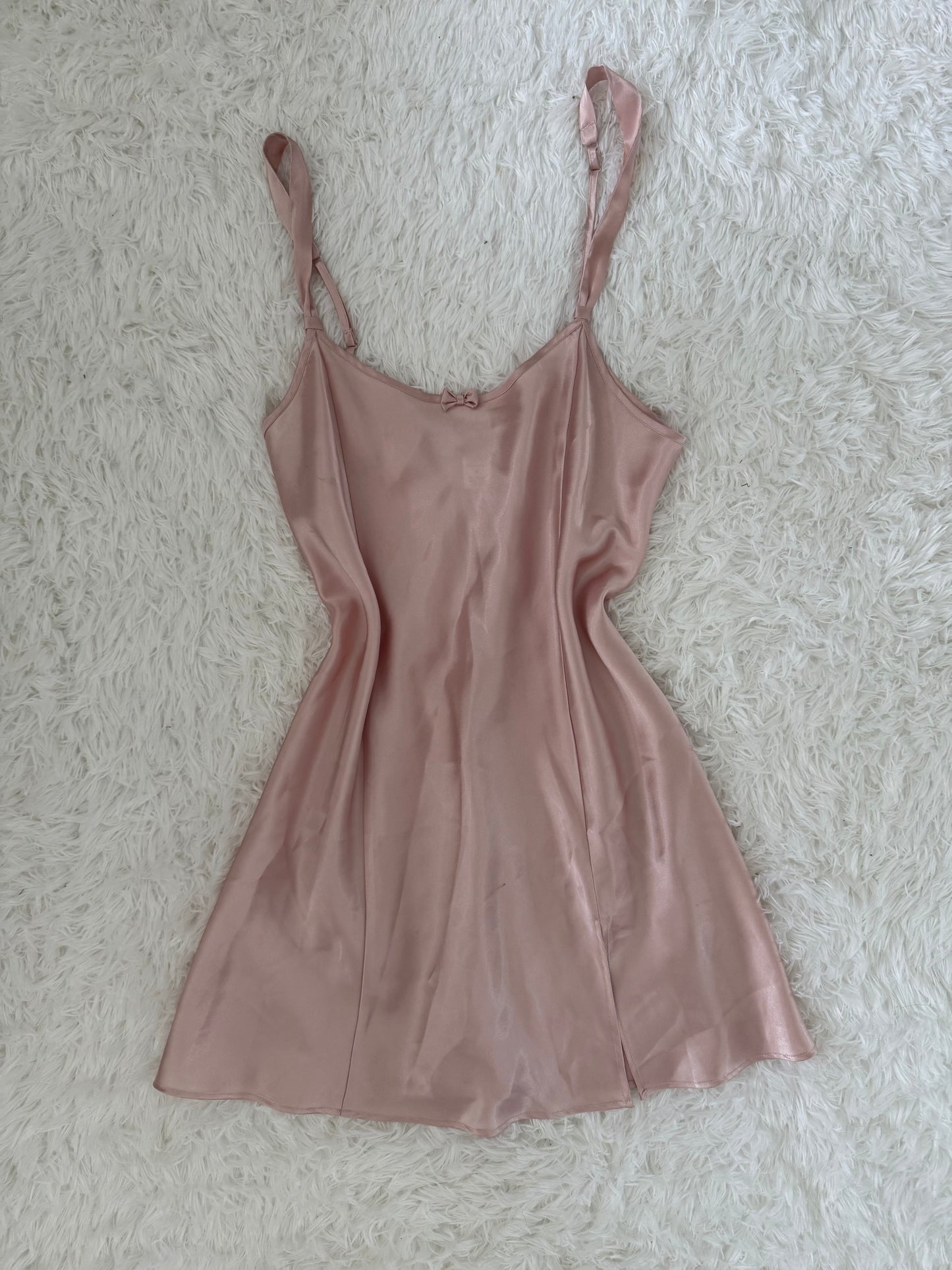 pink clover martini slip dress