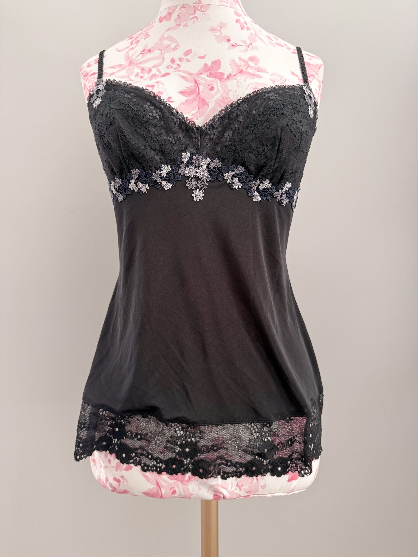 spooky black lemondrop martini camisole