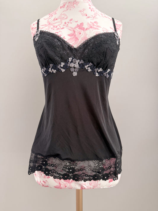 spooky black lemondrop martini camisole