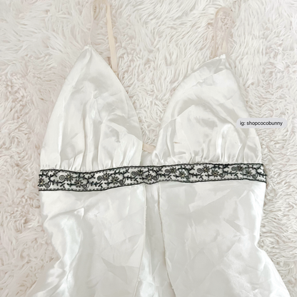 odette white swan slip dress