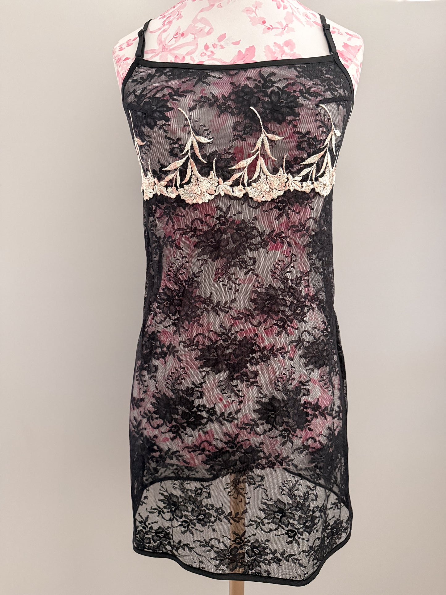 chamomile moonbeam lace martini slip dress