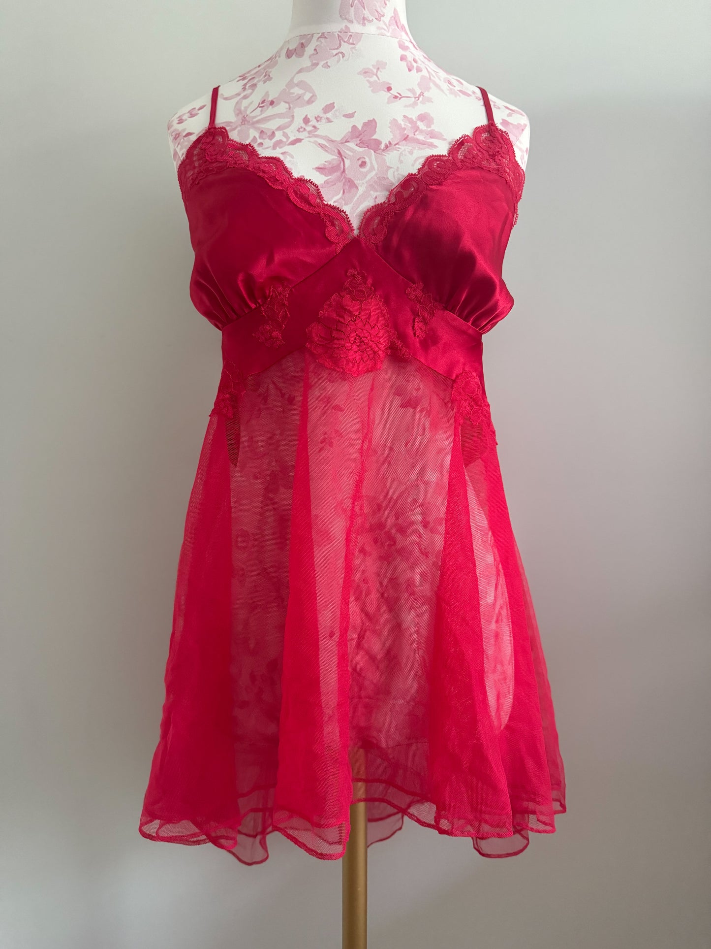 cherry kiss fizz martini slip dress