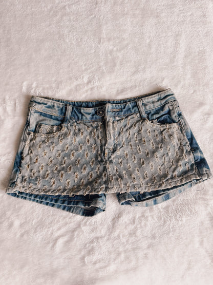 gold cigarette bunny skort