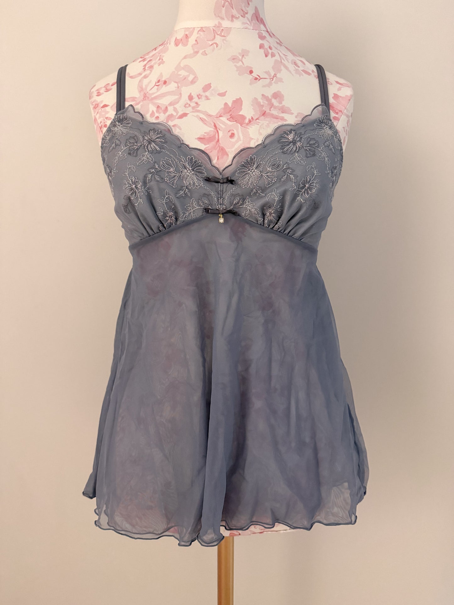 stormy blue ripple margarita babydoll