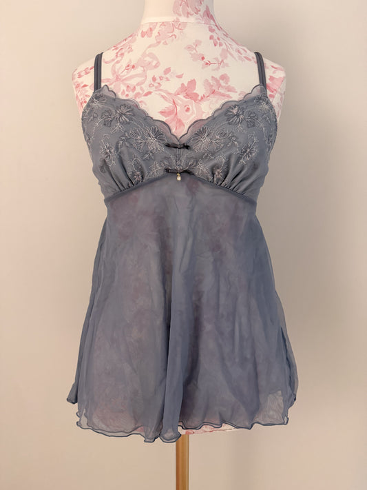 stormy blue ripple margarita babydoll