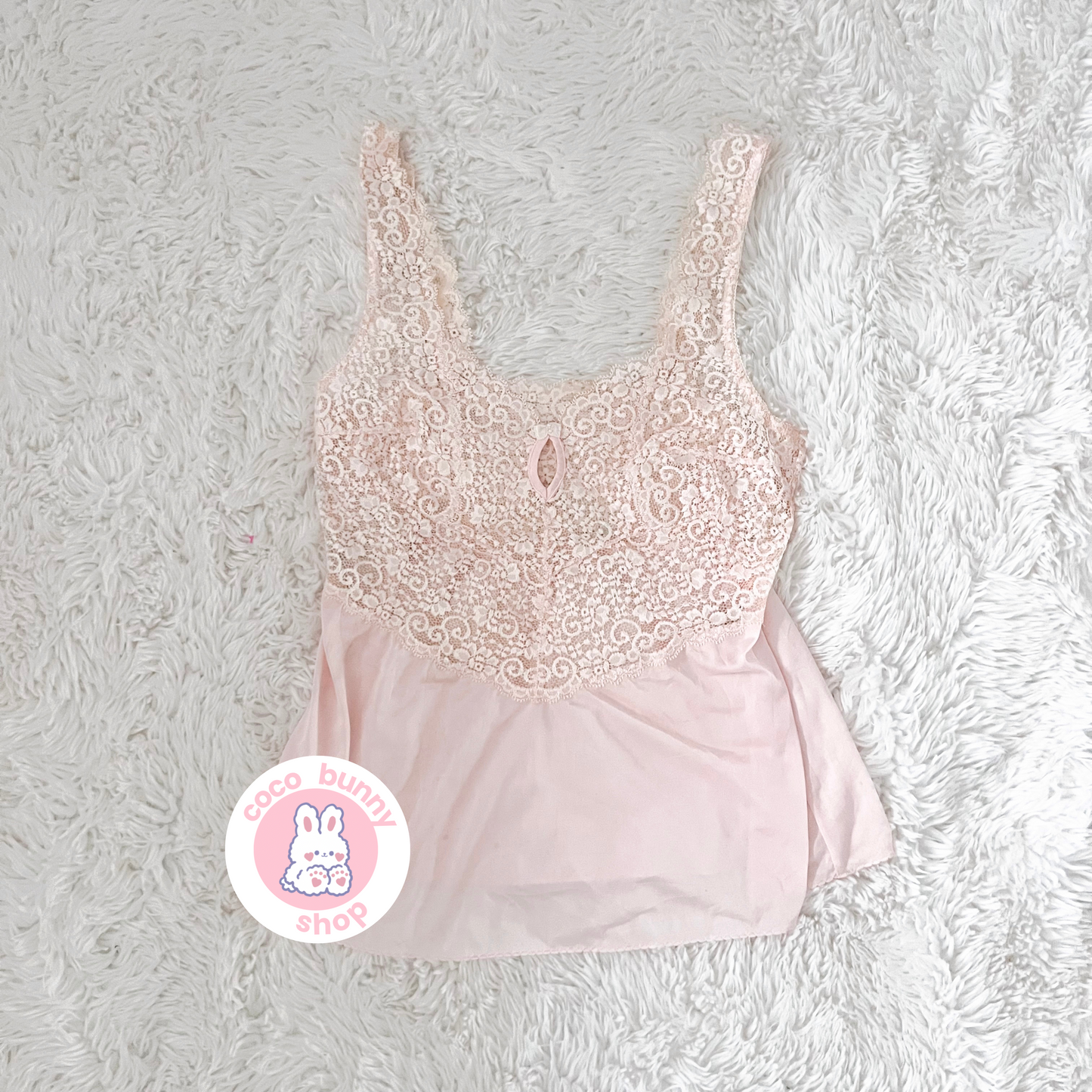 vintage vivien floral lace pink camisole