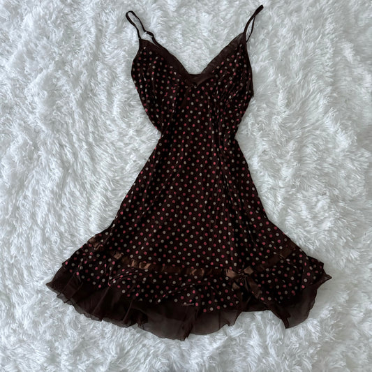 raspberry mocha espresso martini slip dress