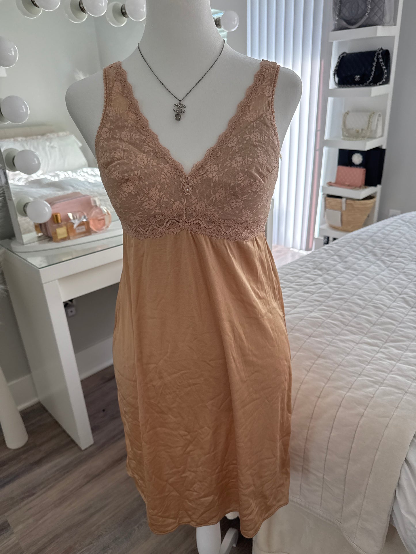 nutmeg spice martini slip dress
