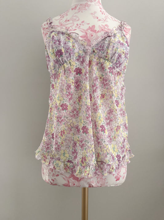 snow bloom frost martini camisole