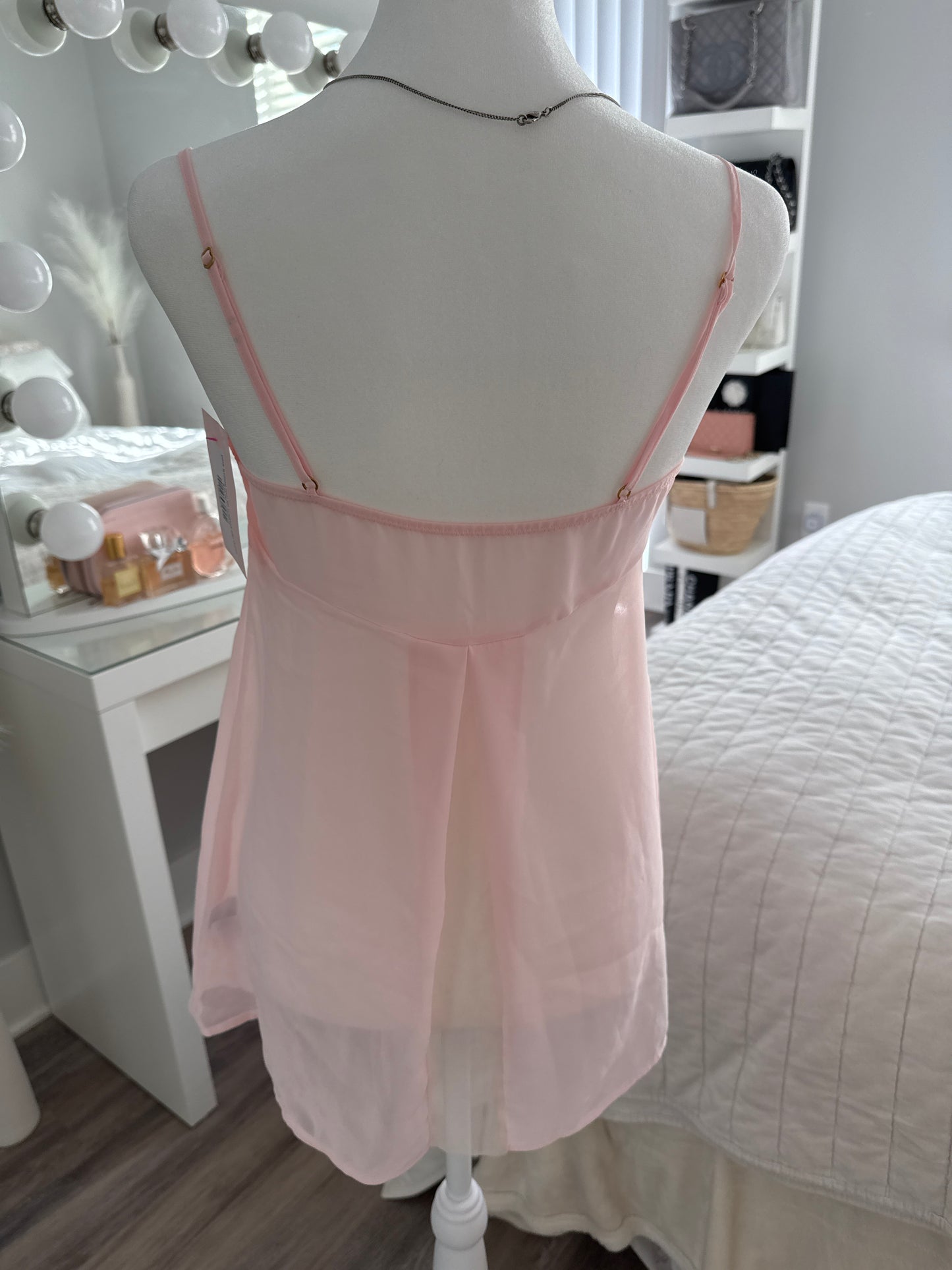 pink lychee mai tai cocktail slip dress