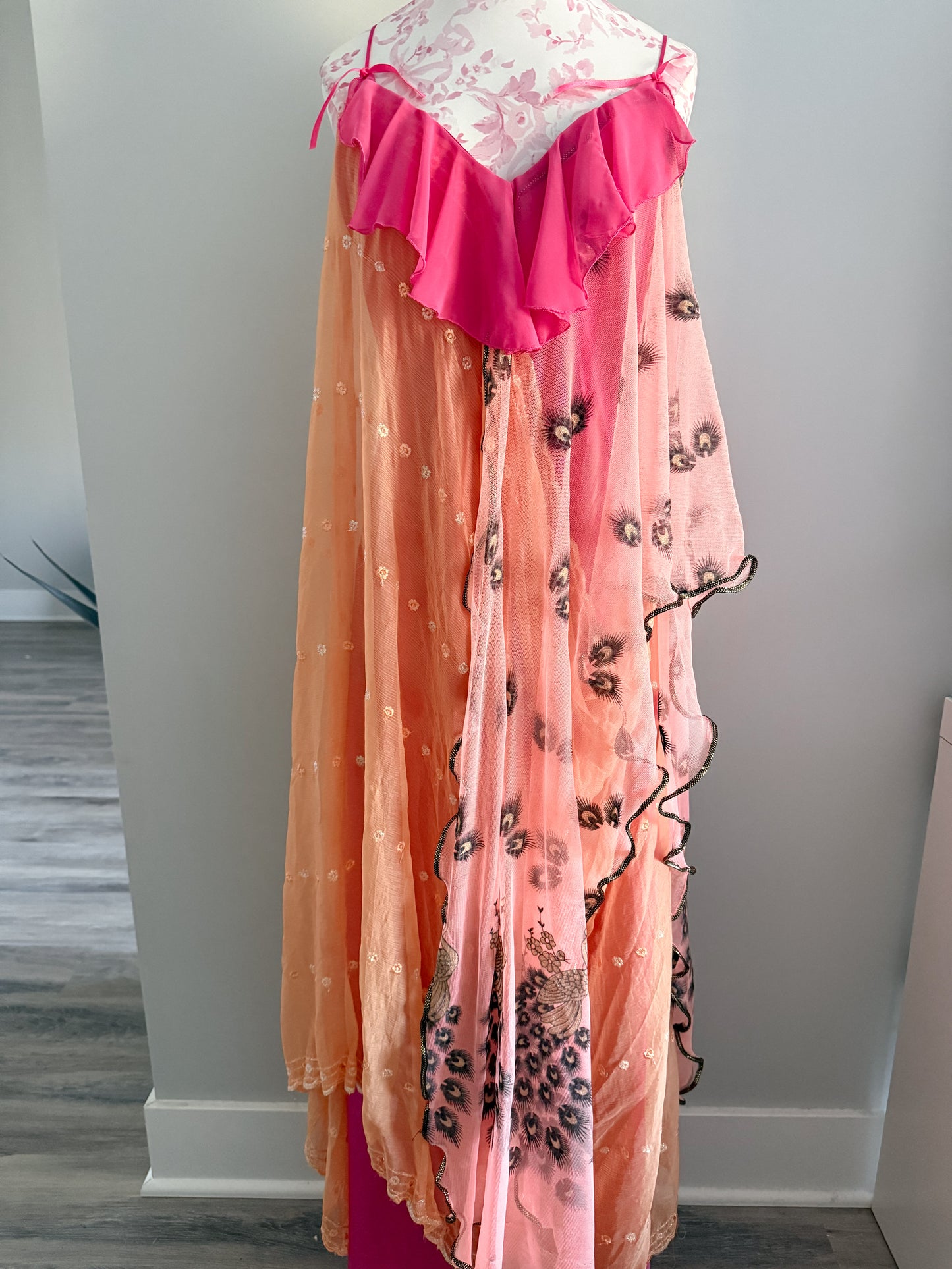 mango honey tide spritz slip dress