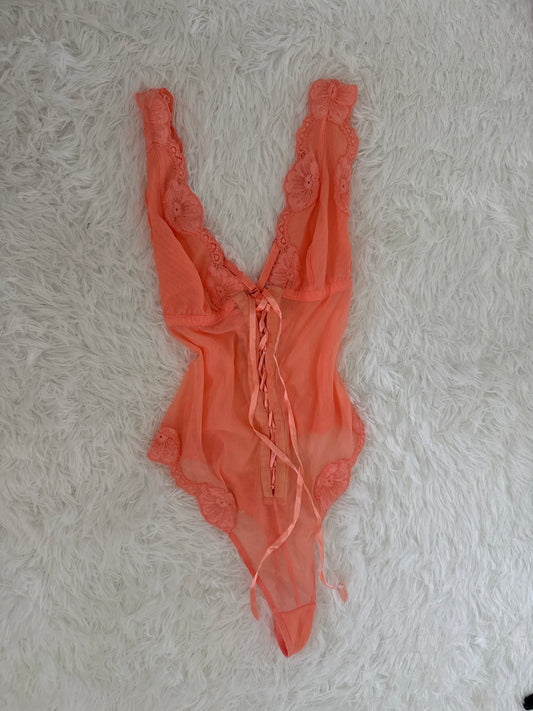 coral spritz martini bodysuit