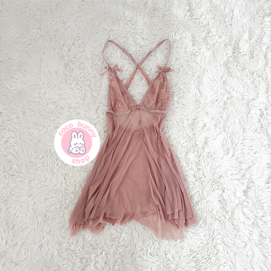 romantic bow lace racerback slip dress