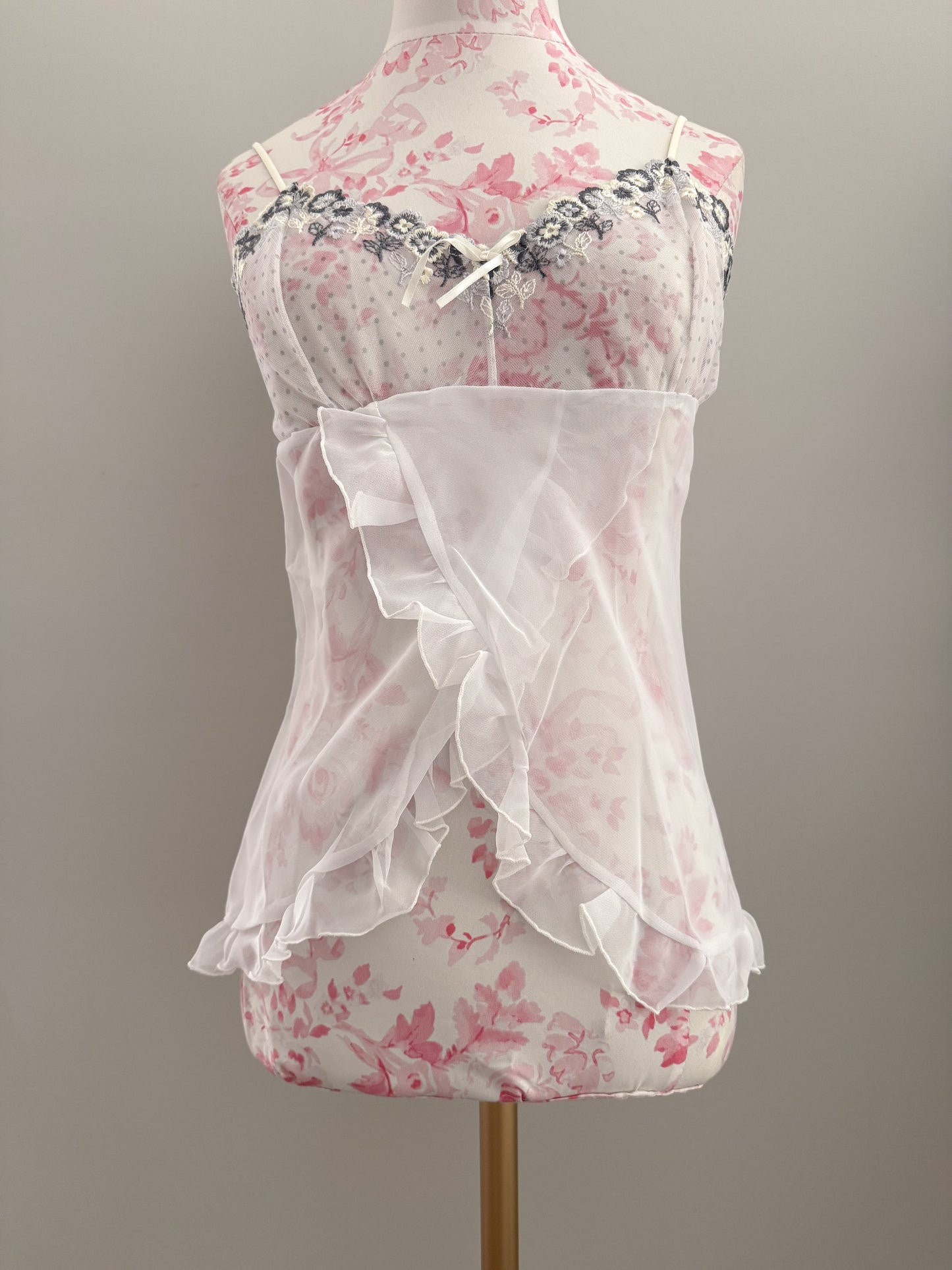 blackberry vanilla ruffle martini camisole