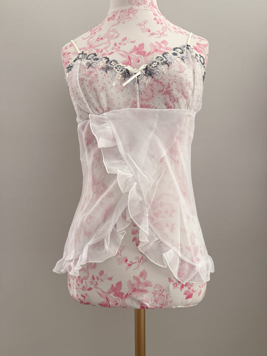 blackberry vanilla ruffle martini camisole