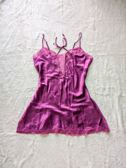 passionfruit plum martini slip dress