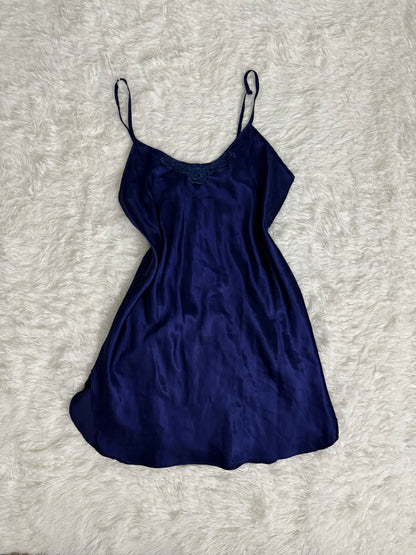 sapphire martini cocktail slip dress