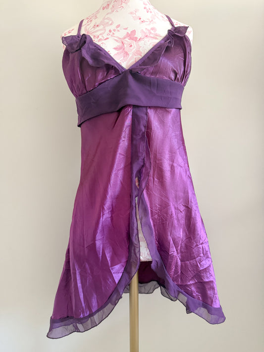 truffle grape hush martini slip dress