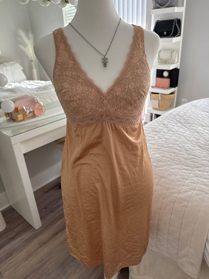 nutmeg spice martini slip dress