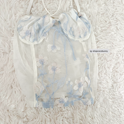 floral embroidery pastel camisole