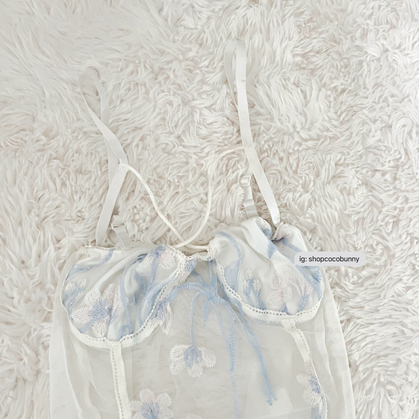 floral embroidery pastel camisole