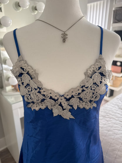 blueberry mint manhattan slip dress