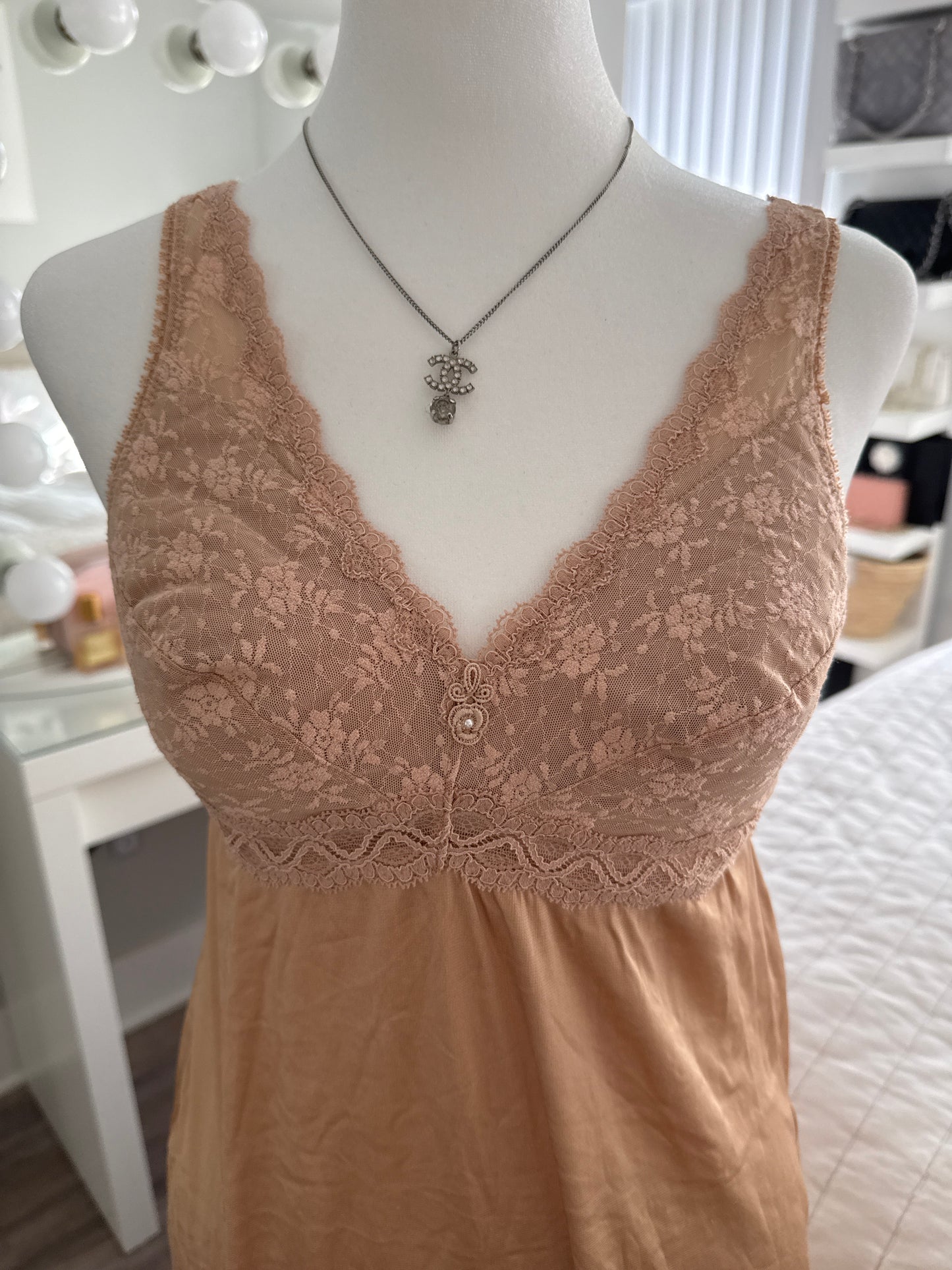 nutmeg spice martini slip dress